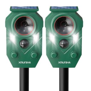 2 Pack Deer Repellent for Yard with RIP Sensor