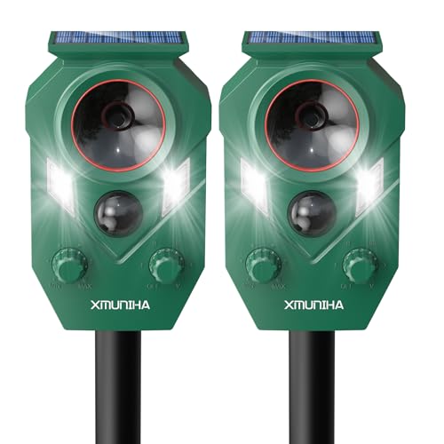 2 Pack Deer Repellent for Yard with RIP Sensor