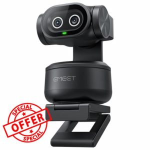EMEET PIXY Dual-Camera AI-Powered PTZ Camera 4K