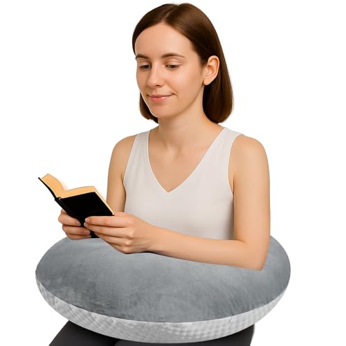 Crochet Pillow for Lap Support Reduces Arm Pain