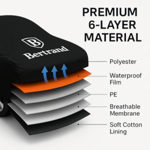 Windproof – 100% UV Resistant – Zipper Access – Reduces Hail Impact – Fits Most Large SUVs (YXL)