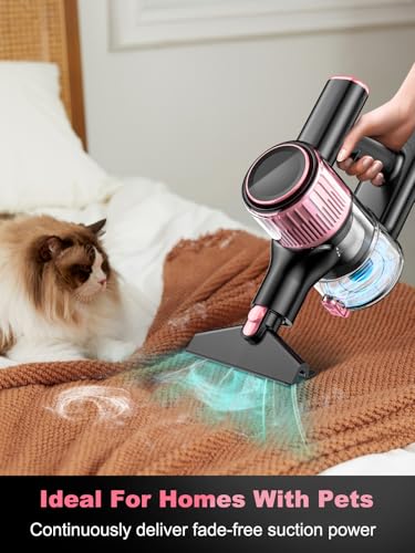 45mins Runtime Lightweight Stick Vacuum for Home Hardwood Floor