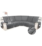 HDCAXKJ Sectional Couch Cover L Shape Stretch Sofa Covers Washable Jacquard Corner Couch Slipcove...