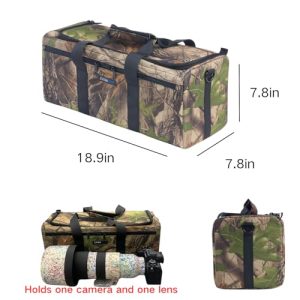 Camera Lens Carry Portable Bag with Adjustable Shoulder Straps