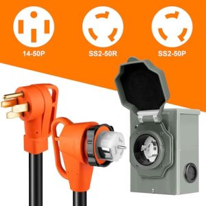 NEMA 14-50P to SS2-50R Generator Extension Cord