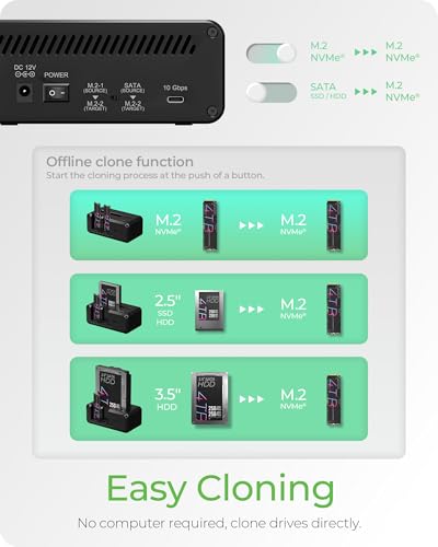 ICY BOX USB-C 10Gbps NVMe Cloner&Reader