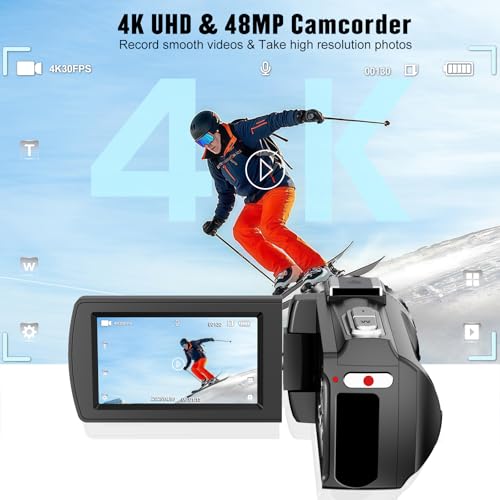 18X Digital Zoom Camera Recorder with Microphone