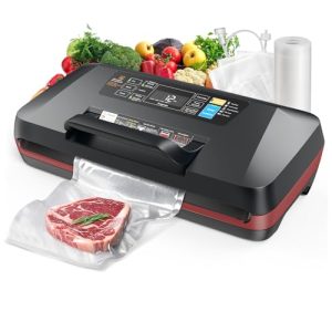 Commercial Full Automatic Food Vacuum Sealer Machine with Double 12mm Heat Seal