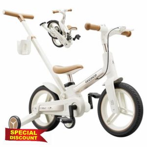 lecoco Toddler Bike with Push Handle 6 in 1 for Kids