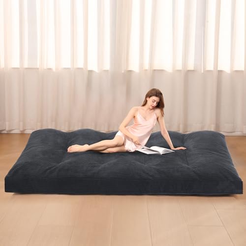 Extra Thick Futon Sofa Bed Upgraded Japanese Floor Mattress with Tie Foldable