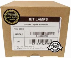 IET Replacement Lamp with Genuine OEM Bulb Inside for Epson PowerLite X17 XGA 3LCD Projector