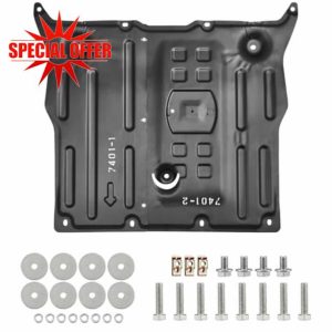 Front Skid Plate Compatible with Tesla Model 3 2017-2024 & Tesla Model Y 2020-2022 Chassis Guard Plates Splash Shield Cover with Install Accessories