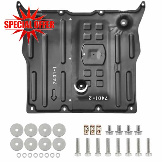 Front Skid Plate Compatible with Tesla Model 3 2017-2024 & Tesla Model Y 2020-2022 Chassis Guard Plates Splash Shield Cover with Install Accessories