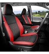 FEINEPRO Customized for Toyota Sienna Seat Covers 2015-2020 Sienna 8 Seats 3 Row, Leather Car Sea...