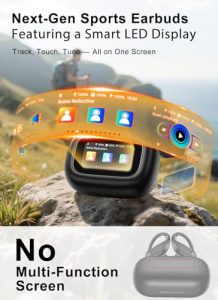 ENC Noise Cancelling Sport Ear Buds with Multifunctional Touch Screen