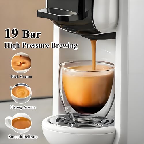 Nes Original/DG Capsule and Ground Coffee at Home or Office (White)