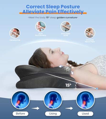 Orthopedic Bed Pillow for Side Back Stomach Sleeper