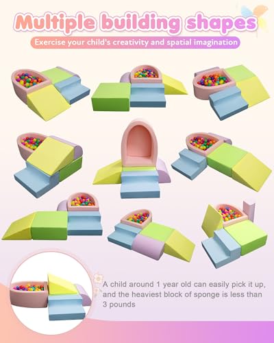 Soft Play Set for Crawling Baby 6-12 Months