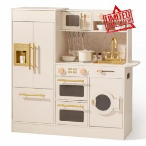 ROBOTIME Wooden Play Kitchen for Kids