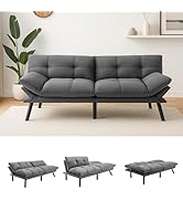 Futon Sofa Bed, Convertible Sleeper Sofa, 71