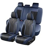 FLORICH Car Seat Covers Full Set, Automotive Seat Covers for Cars, Gary Leather Seat Covers 5 Sea...