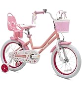 ACEGER Girls Bike with Basket for Ages 2-12 Years Old Kids, 12 14 16 18 Inch with Training Wheels...