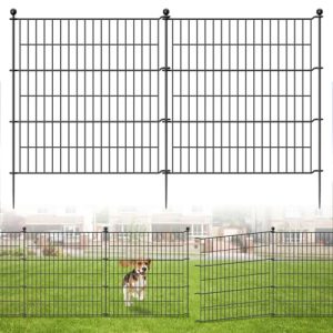32 in(H) X 23.6 ft(L) Animal Barrier Pet Fencing Rustproof Decorative Metal Wire Panel Border for Dog