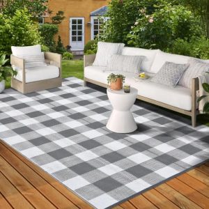 Modern Checkered Outdoor Carpet