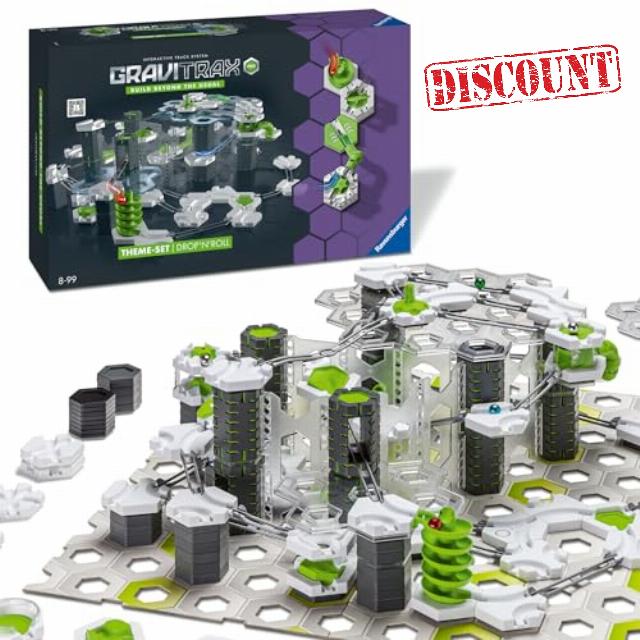 Ravensburger GraviTrax PRO Starter-Set Drop'n'Roll. Interactive Marble Run System