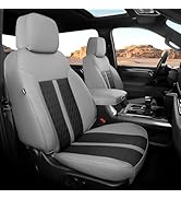 RIDEPOSH for Chevy Silverado & GMC Sierra Leather Seat Covers, Crew Cab 1500 2019-2025 & 2500HD 2...