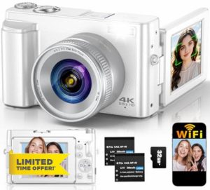 4K Digital Camera for Photography Autofocus