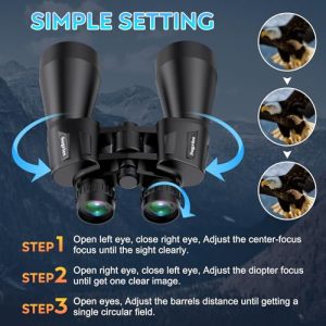 Waterproof & Fog Proof Compact Binoculars for Bird Watching with Low Light Vision