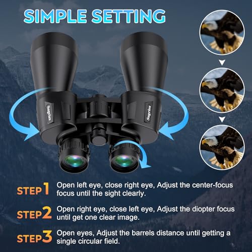 Waterproof & Fog Proof Compact Binoculars for Bird Watching with Low Light Vision