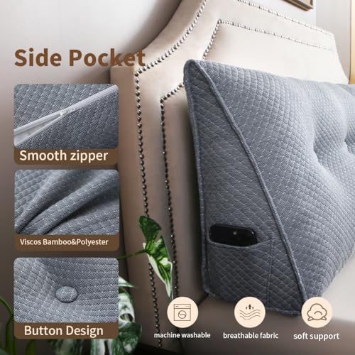 Bolster Pillow with Removable Washable Cover
