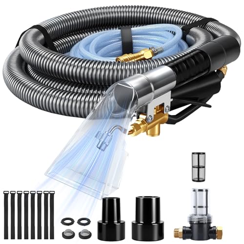 Vacuum Extractor Attachment with Vacuum Hose and Water Pipe