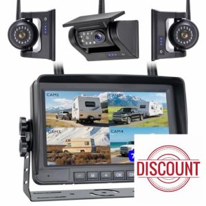 7" 3-Magnetic Wireless RV Backup Camera