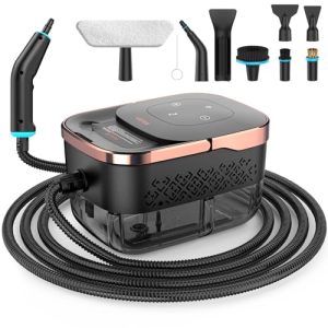 2500W Heavy Duty Pressurized Handheld Steamer with Built-in 1.32 qt Water Tank & 10 Accessories – for Kitchen