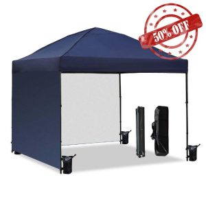 10x10 Pop Up Canopy Tent with 2 Sidewalls