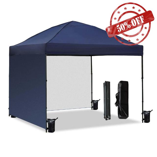 10x10 Pop Up Canopy Tent with 2 Sidewalls