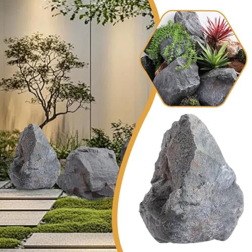 Lightweight PU Foam or Fiberglass Faux Rock Enclosure for Garden