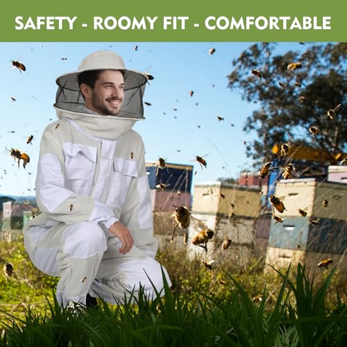 3D Ventilated Structure Bee Keeping Suit(XL 5'7"-5'11")