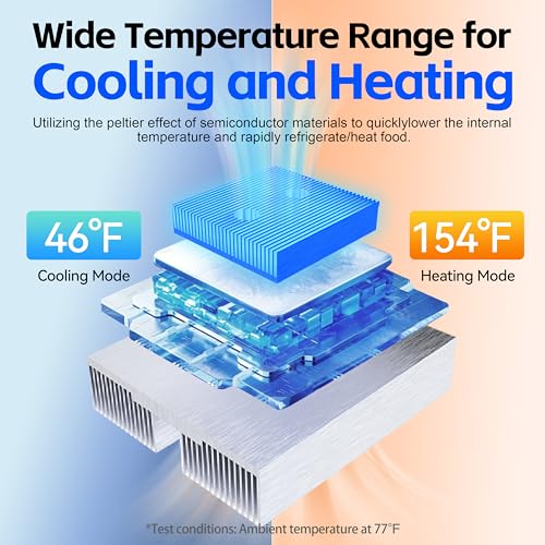 Dual-Zone & 38dB Quiet - 3-Layer Insulated Temp Buffer for Road Trips