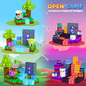 Toddler Kids Magnetic Cubes Tiles Sensory Montessori Education Learning Travel Toys Ages 3+ Halloween Birthday Party Favors Gifts