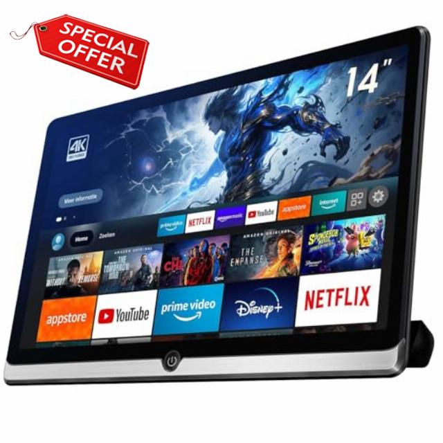 14-inch Android 13 Car TV Headrest Monitor Rear Entertainment System for Car Back Seat