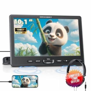10.1" Car Headrest DVD Player with Suction-Type Disc in