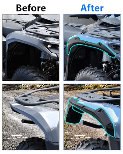 Combined Front Rear Mud Flaps Mud Guard Kit for Can Am Outlander G3L 2023+ Accessories
