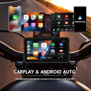 Wireless CarPlay & Android Auto Dual Camera for Motorbike