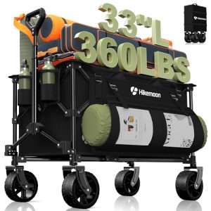 360LBS Heavy Duty Folding Beach Cart with Big All-Terrain Wheels