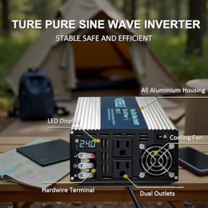 Car Power Inverter 24V DC to 110V 120V AC Converter for RV