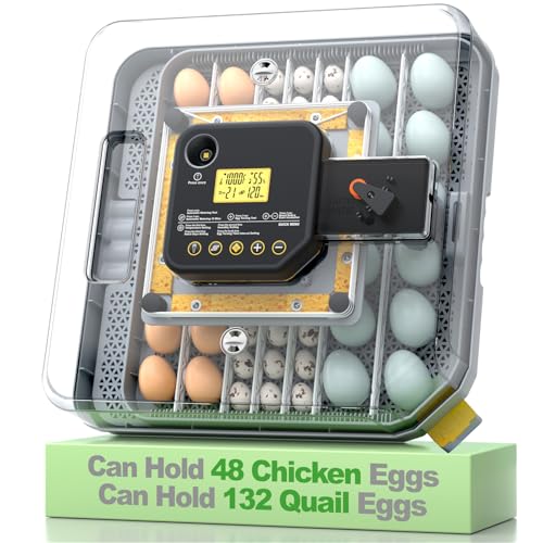 360° View Poultry Incubators with Automatic Egg Turning/Humidity Control&Alarm/Auto Water Adding/Adjustable Tray